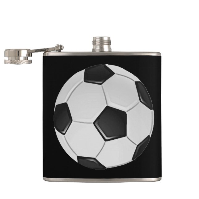 American Soccer or Association Football Hip Flask (Opened)