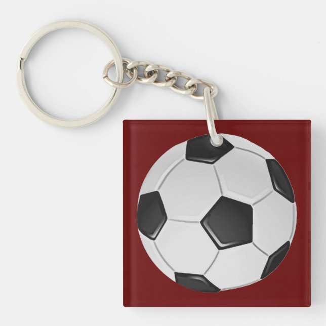 American Soccer or Association Football Key Ring (Front)