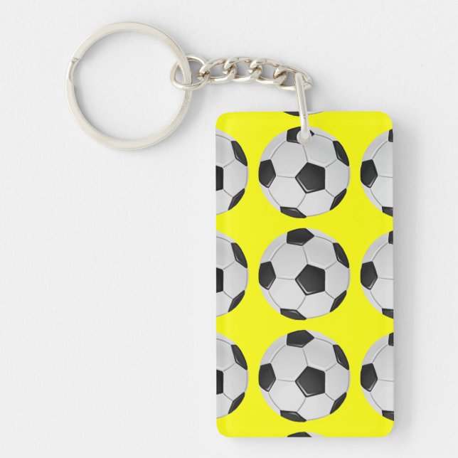 American Soccer or Association Football Key Ring (Front)