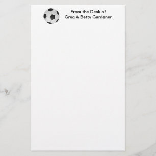 American Soccer or Association Football Stationery