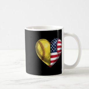 American Softll Heart Usa Flag 4th Of July Softll Coffee Mug