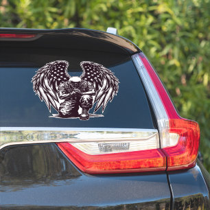 American Soldier Angel Praying USA Flag Art