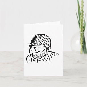 American Soldier Illustration Card