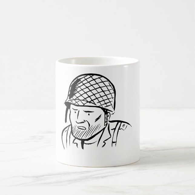 American Soldier Illustration Coffee Mug (Creator Uploaded)