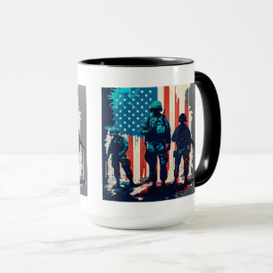 American Soldiers Combo Mug, 15 oz  Mug