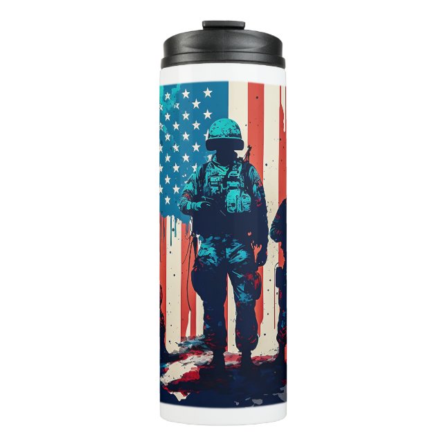 American Soldiers Thermal Tumbler  (Front)