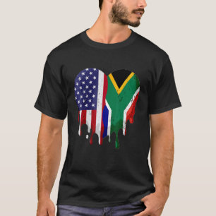American South African Heritage Month Africa Flag T-Shirt