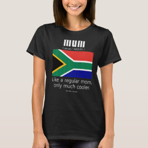 American South African Patriot Flag Mothers Day Af T-Shirt