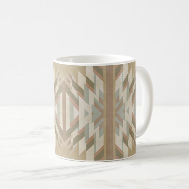 American Southwest Desert Colors Inspired Artwork Coffee Mug (Front Right)