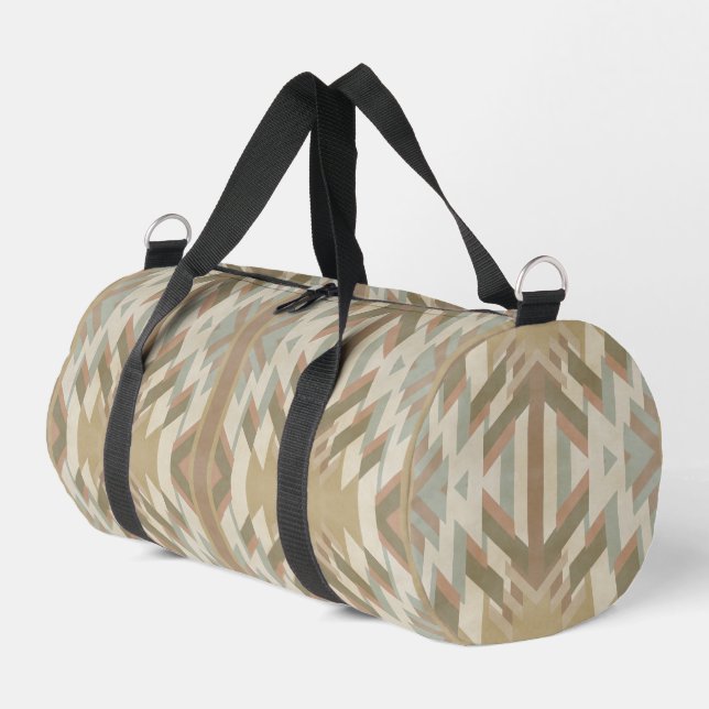 American Southwest Desert Colors Inspired Artwork Duffle Bag (Left Corner)