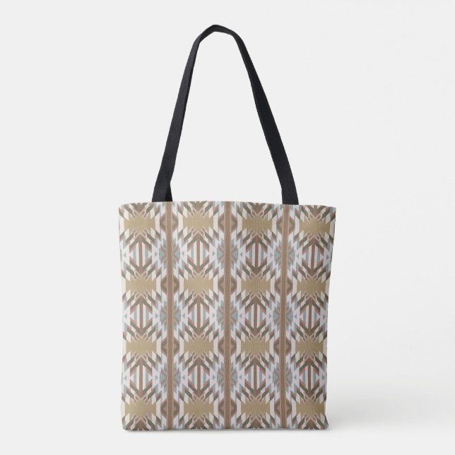 American Southwest Desert Colors Inspired Design Tote Bag (Back)