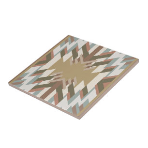 American Southwest Desert Colours Inspired Design Ceramic Tile