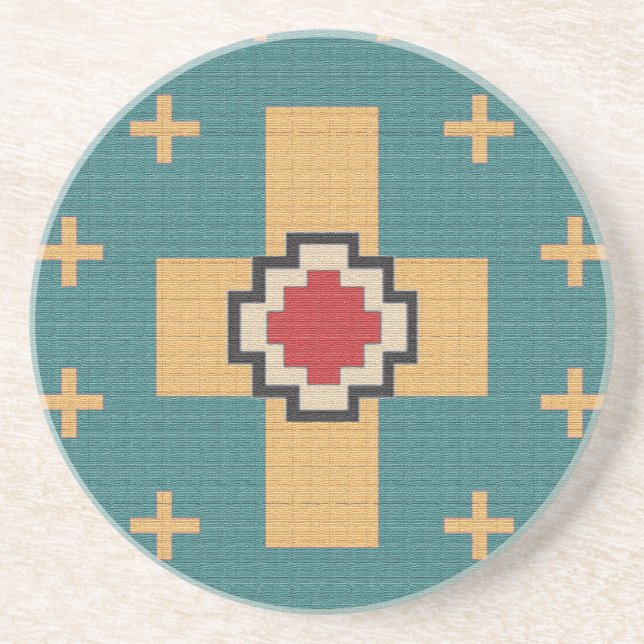 American Southwest Indian Pattern Coaster (Front)