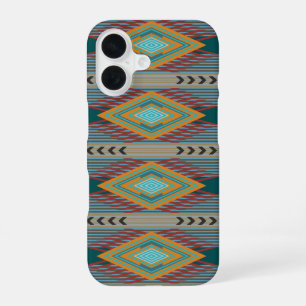 American Southwest Patterned Art And Earthy Colour iPhone 16 Case