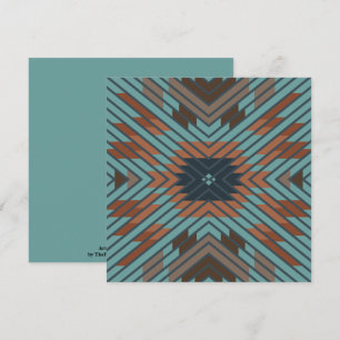 American Southwest Tribal Patterned Art And Colour Card