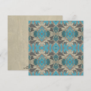 American Southwestern Patterned Art And Colors Card