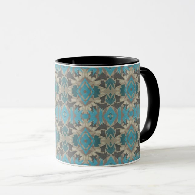 American Southwestern Patterned Art And Colors Mug (Front Right)