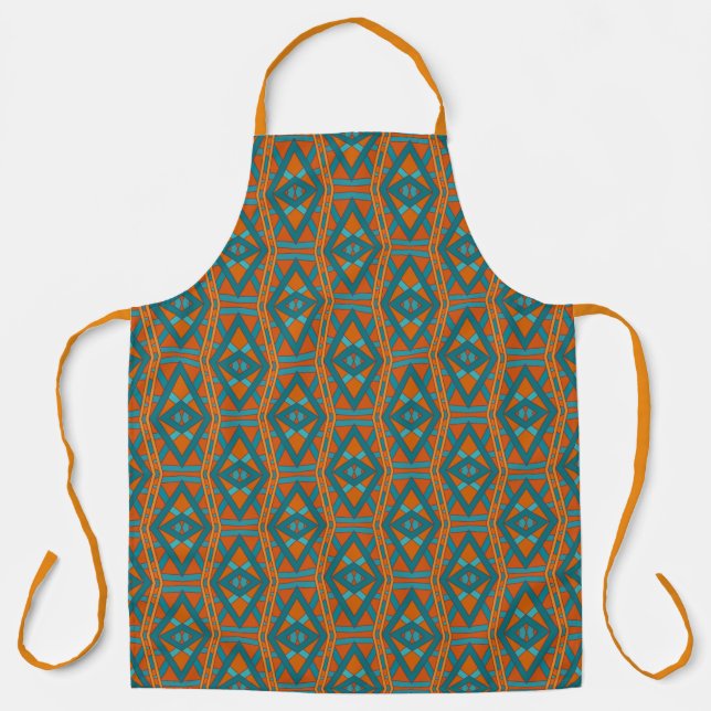 American Southwestern Style Pattern And Colours Ar Apron (Front)