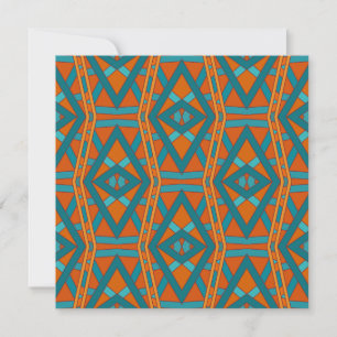 American Southwestern Style Pattern And Colours Ar Card