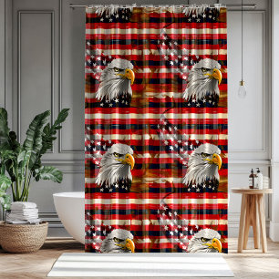 American Spirit Curtain Eagle & Flag Décor Gift