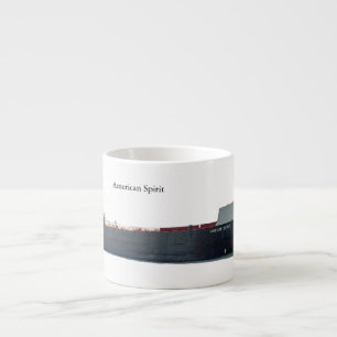 American Spirit cutout espresso mug