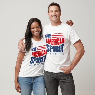 American Spirit – Land of the Free Patriotic USA T-Shirt