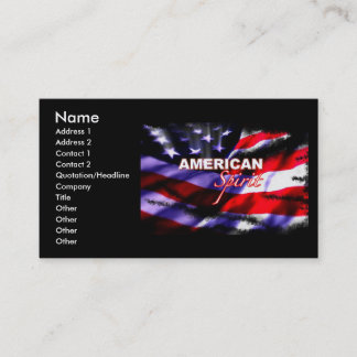 American Spirit Motorcycles Business Card