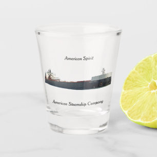 American Spirit shot glass