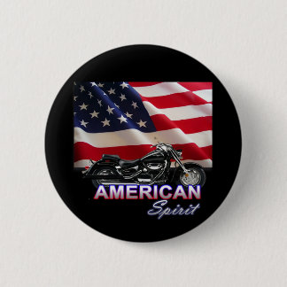 American Spirit TV Motorcycle Show 6 Cm Round Badge
