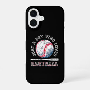 American Sport Fan Baseball Lover Boys Batter iPhone 16 Case