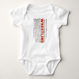 American Sport Wrestling  Baby Bodysuit