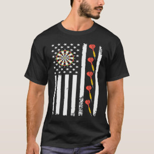 American Sports Darts Flag Athletic Throwing Game  T-Shirt