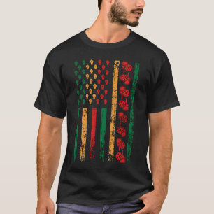 American Sports Flag Melanated Pickleball boy T-Shirt