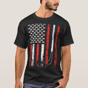 American Sports Flag National Nurses Day Ice Hocke T-Shirt