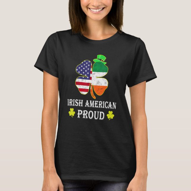 American St Patricks Day Lucky Charmer Irish Proud T-Shirt (Front)