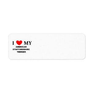 american staffordsdhire terrier love.png return address label