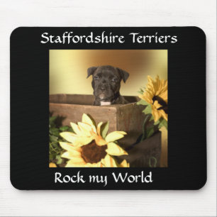 American Staffordshire  Bull Terrier Puppy Mouspad Mouse Pad