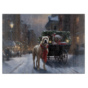 American Staffordshire Christmas Festive Season Cutting Board