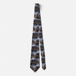 American Staffordshire Christmas Festive Season Tie