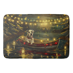 American Staffordshire Christmas Festive Voyage Bath Mat