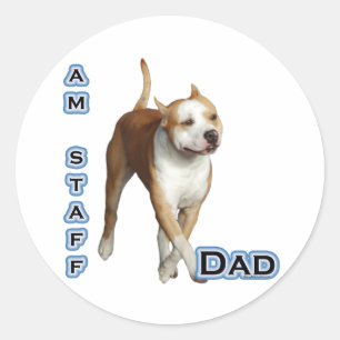 American Staffordshire Dad 4 - Sticker