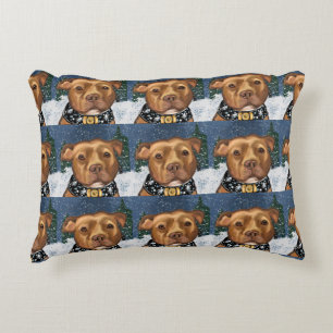 AMERICAN STAFFORDSHIRE DECORATIVE CUSHION