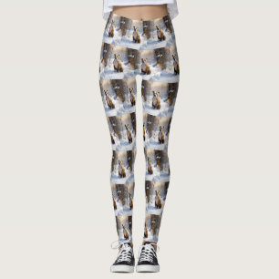 American Staffordshire Let It Snow Christmas  Leggings