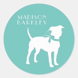 American Staffordshire Pit bull Dog Puppy Classic Round Sticker