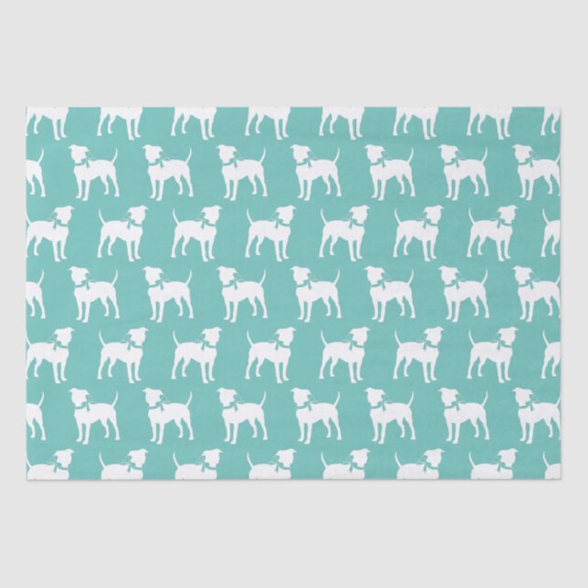 American Staffordshire Pit bull Dog Puppy Tissue Paper (Front)