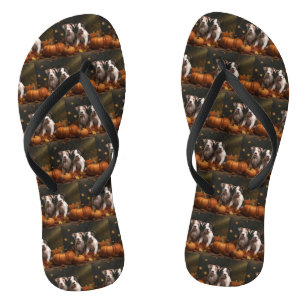 American Staffordshire Puppy Autumn Delight Thongs
