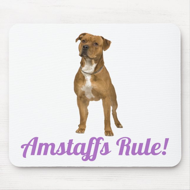 American Staffordshire Terrier ( Amstaff) Mousepad (Front)