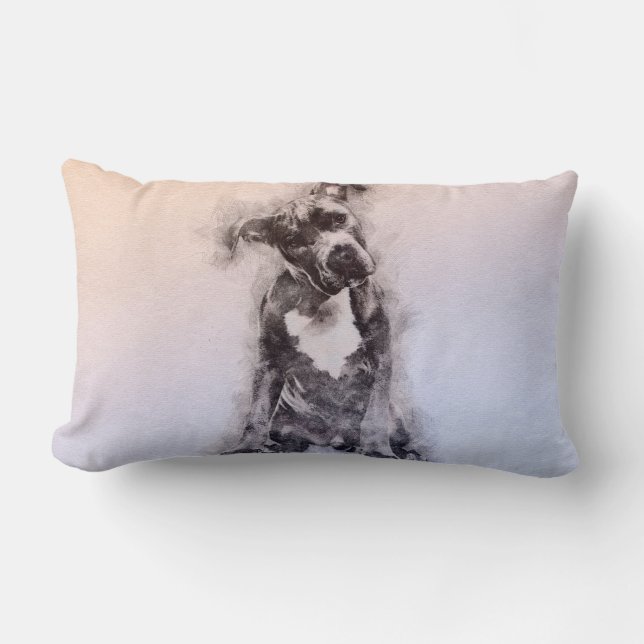 American Staffordshire Terrier - Amstaff Puppy Lumbar Cushion (Front)