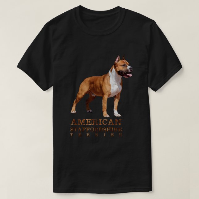 American Staffordshire Terrier - Amstaff T-Shirt (Design Front)