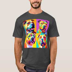American Staffordshire Terrier Art Dog Lover Gifts T-Shirt